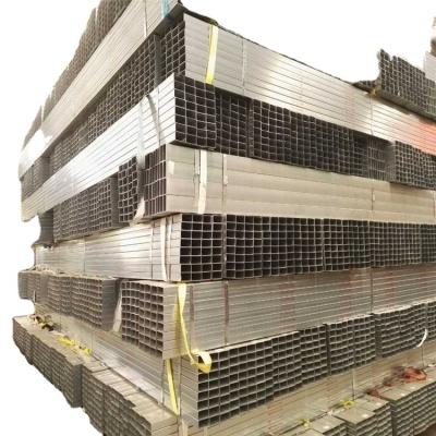 China Structure Pipe Pre Galvanized Square Hollow Section Steel Tube For Greenhouse Construction for sale