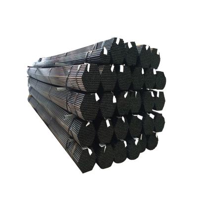 China Structural Pipe Schedule 40 Carbon Erw Welded Mild Round Black Steel Pipe For Furniture And Construction for sale