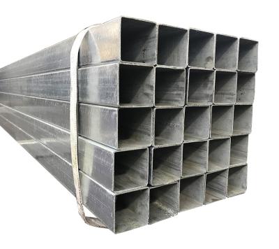 China Commercial Structure Pipe Insurance ASTM A500 Hot Dipped Galvanized Tianjin Steel Square Rectangular Pipe for sale