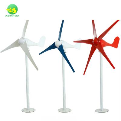 China Nylon Fiber Clean Energy 500w 600w 800w 1kw 12v 24v 48v Horizontal Wind Turbine Generator Household Use for sale