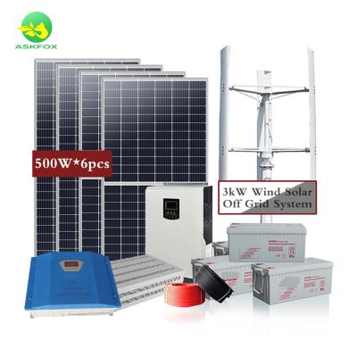 China Home Solar Wind Power Home Wind Power System 24v 48v 240v 380v Off Grid 2500w 3000w Wind Turbine Generation Circuit for sale