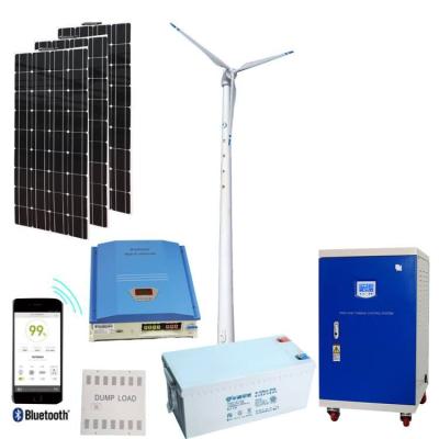 China New Clean Energy Home Free Wind Power 10KW Solar Hybrid Power System For Home Use for sale