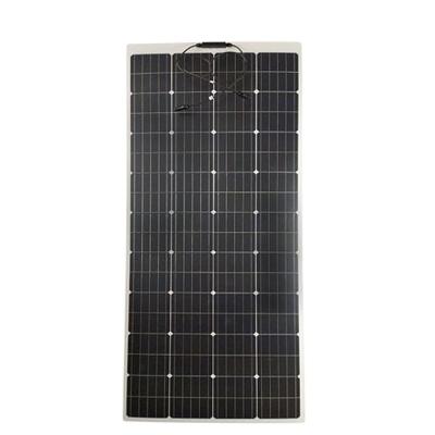 China 100W 156.75mmx156.75mm Semi-flexible Solar Panel Car RV Power Supply Camping Solar Panels for sale