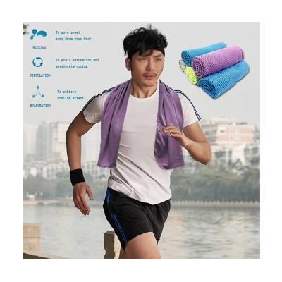 China Disposable Custom Ultra-absorbent Quick Drying Microfiber Gym Sweat Iced Sports Towels Cooling Towel With Logo for sale