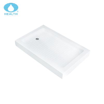 China Modern Durable Fiberglass Customize Size Drain Base Bathroom Shower Trays Shower Pan for sale