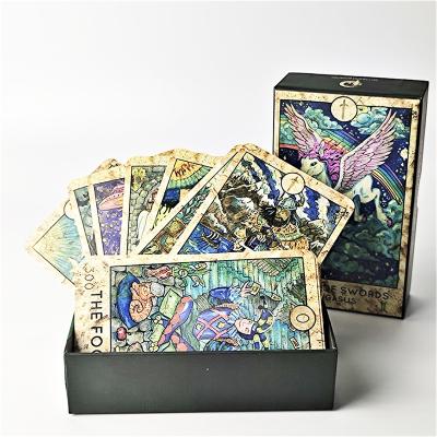 China Wholesale Entertainment Divination Tarot The Original Tarot Cards With Book Tarot Cards Deck Tarot Deck Card Game Custom Maker for sale