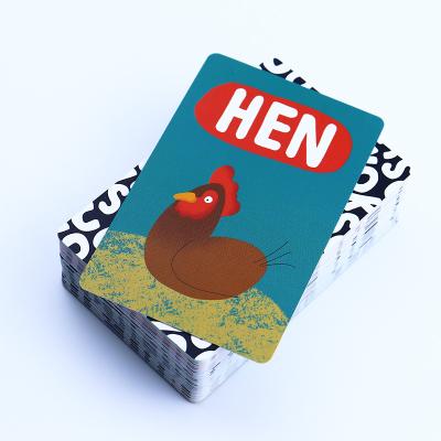 China High Quality Entertainment Paper Personalized Educational English Flashcards Vocabulary Printing Paper Laminated Flash Card for sale