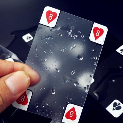 China Morden PVC Clear Playing Cards Wholesale Custom OEM 100% Crystal Transparent Poker Cards Waterproof Plastic Game for sale