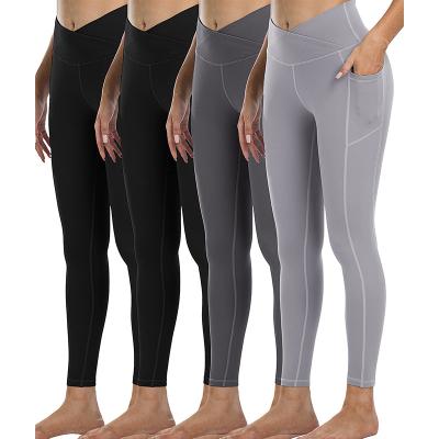 China Tummy Control Workout Booty Workout Pants OEM Womens Gym Breathable Gaiters Crack! crack! crack! crack! seamless women's sport yoga fitness apparel for sale