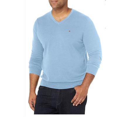 China Anti-wrinkle men's v-neck sweat cotton+polyester causal sport wear comfortable OEM manufacturer for sale