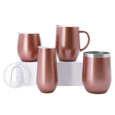 China Viable Custom Double Walled Insulated Tumbler 18/8 Stainless Steel Wine Tumbler Cups Bulk The Double Walled Tumbler for sale