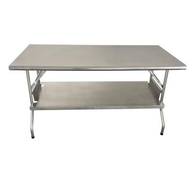 China Heavy Duty Kitchen Jincheng Work Table For Kitchen Restaurant Commercial Steel Folding Work Table for sale