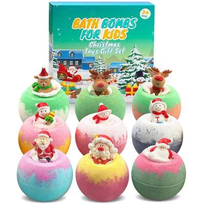 China Relaxing and Moisturizing OEM Organic 2021 Bubble Bombs Bath Bombs Bath Fizzer Ball Bath Bombs Organic For Kids With Toys Amaze Inside for sale