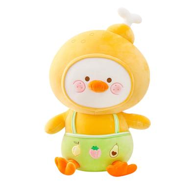 China Cute Gourmet Yellow Red Toy Chicken Doll Plush Sleep Pillow Rag Doll Bed Doll Girl Gift 55cm Net Cute Cartoon Small for sale