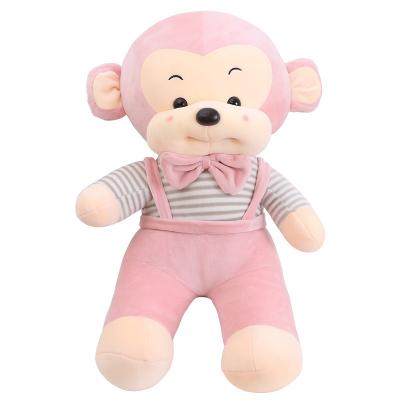 China Cute Baby Monkey Soft Toy Strap Cartoon Monkey Doll Plush Toy Grab Machine Doll Wholesale for sale