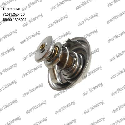 China Thermostat YC6J125Z-T20 J8000-1306004 75℃ Engine Part 6 Months Warranty for sale