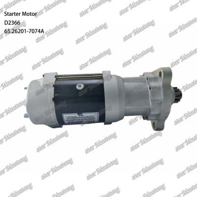 China D2366 Engine Starter Motor 39MT 24V 9.0KW 11T 65.26201-7074A For DOOSAN DAEWOO Engine Spare Parts for sale