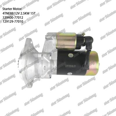 China 4TNE88 Engine Starter Motor 12V 2.5KW 15T 129400-77012 129129-77010 For YANMAR Engine Spare Parts for sale