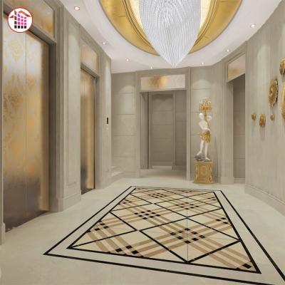 China Black Marquina White Marble Flooring Emperador Light Tiles Black Onyx Mosaic Dark Marble Modern Natural Marble Flooring for sale