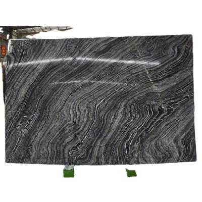 China Modern Natural Italian Antique Wooden Zebra Stone Wave Stones Wave Kenya Black Silver Marble Tiles Natural Stones for sale