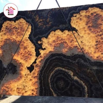 China Hot selling natural transparent gold onyx stone price from onyx stone supplier per square meter for sale