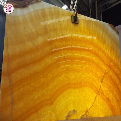 China Modern Wholesale Stone Onice Nuvolato Natural Polished Backlit Yellow Onyx Marble Price for sale