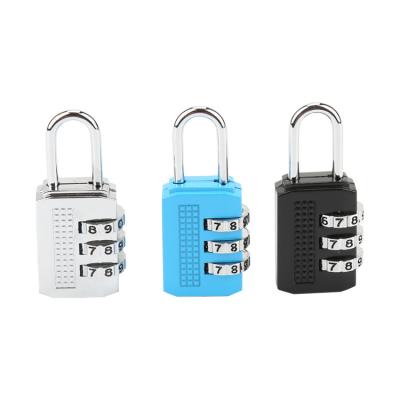 China Apartment All kinds color 4 Digit Combination Padlocks Big Size Travel Luggage Lock Zinc Alloy Code Password Gym Lock for sale