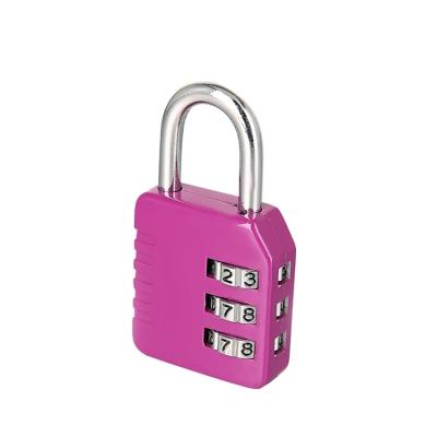 China Wide Application Home Use 3 Digit Password Code Suitcase Door Combination Lock for sale