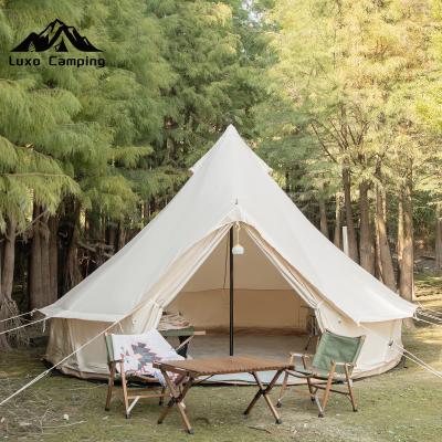 China Extended Type LUXO Good Quality Outdoor Waterproof Family Tent Glamping Yurts Camping Mongolian Tent For Sale for sale