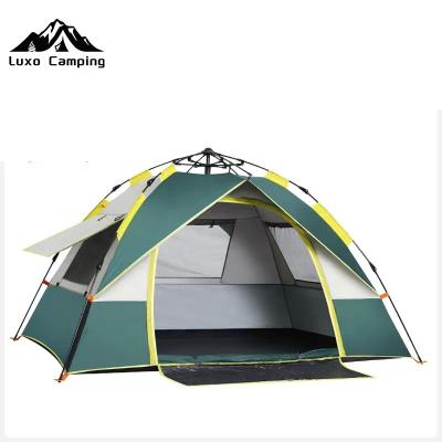 China Luxo Automatic Outdoor Diagonal Tie Type Camping Pop Up Tents For Family High Quality for sale