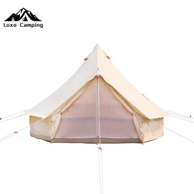 China Extended type LUXO 3M 4M 5M 6M teepee yurt canvas Oxford cotton waterproof 7M outdoor glamping bell tent CAMPANTE CAMPANTE for sale for sale