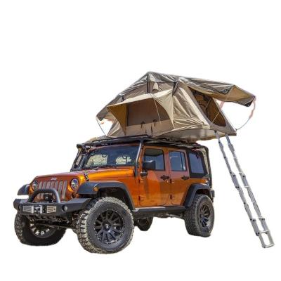 China Extended Type LUXO New Rooftop Tent Car SUV Hard Shell Aluminum Awning For Outdoor Camping Hiking for sale