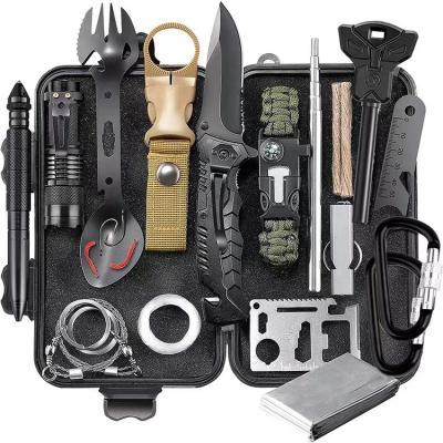 China Tactical Kit Tool Emergency Kit Outdoor Survival Gear For Outdoor Camping Equipment Accessories Rescue SOS Survival Kit SK-01 for sale