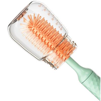 China Viable 360Deg Rotating Bottle Brush Electric Silicone Bottle Brush Baby Bottle Cleaner Straw Nipple Brush Electric Brush for sale