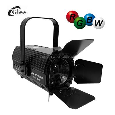 China GLEE 200W RGBW Full Color COB Theater Event Project Project DMX Fresnel 4in1 LED Studio DMX Zoom Spotlight for sale