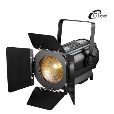 China White Auto Motorized Event Project 300W LED ZOOM Fresnel Spotlight For Theater Theatrical Studio for sale