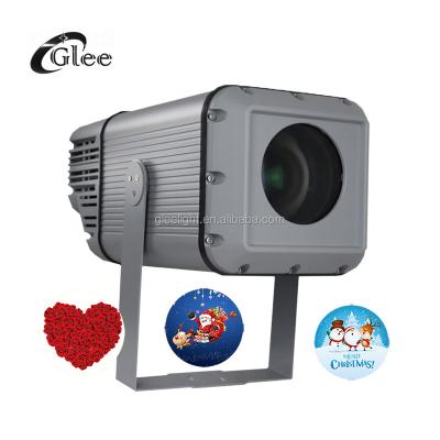 China 100M ZOOM 200W-500W Outdoor Waterproof LED Gobo Logo Image Advertising Rotary Projection Spotlight (Darker Environment) for sale