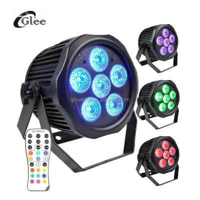 China Event Project 6*18W 6in1 LED IP65 DMX Outdoor Waterproof Silent Battery Operated Wireless Remote Control Light for sale