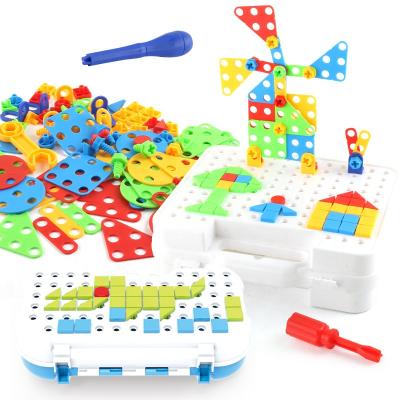 China Construction Toy Preschool Educational Building Toys Kids Engineering Tool Kit Learning Tinker STEM Toys Nuts and Bolts Blocks for Child for sale