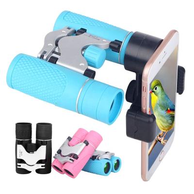 China ABS/PVC/Glass/Metal 8x21 Kids Binoculars Kids Telescope HD Bak-4 Prism Girl Portable Camping Bird Watching for sale