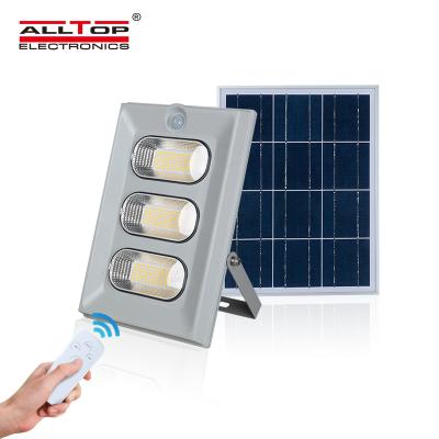 China ALLTOP High Quality Square Solar Panel Ip66 ABS 50w 100w 150w Waterproof Outdoor Solar Led Flood Light for sale