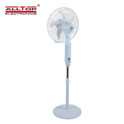 China ALLTOP 16inch Household Competitive Price Cooling DC/AC Solar Charging Rechargeable Electric Floor Fan for sale