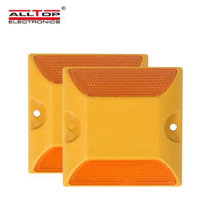 China ALLTOP Highway Safety Road Marking Long Life Ip68 Waterproof ABS Plastic Road Studs Led Reflector For Street Lane Landscape for sale