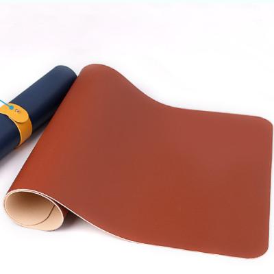 China Custom Mouse Pad Office Writing Mousepad Large Desk Mat Genuine PU Leather Mousepad for sale