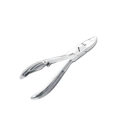 China Durable and smooth cut pointed cuticle, nail nipper for heavy duty thick ingrown toenail manicure tools for sale