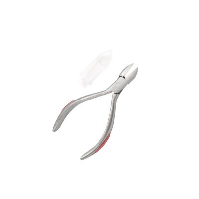 China Durable And Smooth Pedicure Pliers Cut Nail Stainless Steel Inside Spring Rubber On Handle Pedicure Cutter for sale