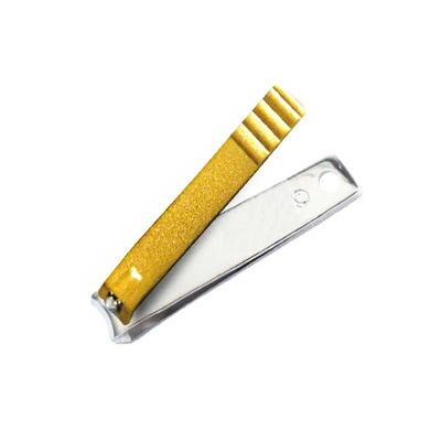 China Manicure Pedicure Nail Clippers Smooth Cut Toenail Cutter With Spray Gold Sand Powder for sale