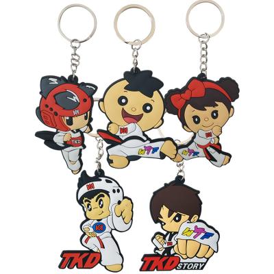 China Personal Gifts Customized Fashion Taekwondo Kick Key Chain Taekwondo Karate Key Chain for sale