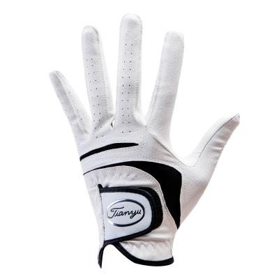 China Effective Golf Training Tools Golf Gloves Mens Right Left Hand Soft Breathable Pure Sheepskin Golf Gloves Golf Accessories for sale