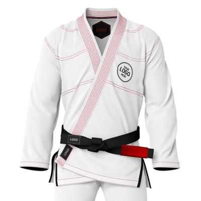 China 100% cotton brand bjj gi supplier in china white bjj gi custom for sale